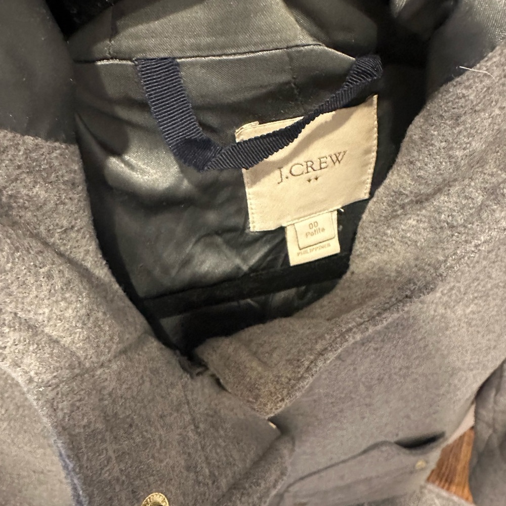 J. Crew Women’s 00P Charcoal Pea Coat